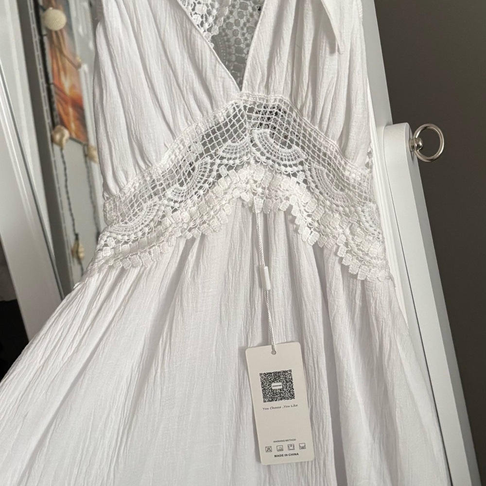 Wish White Textured Fabric